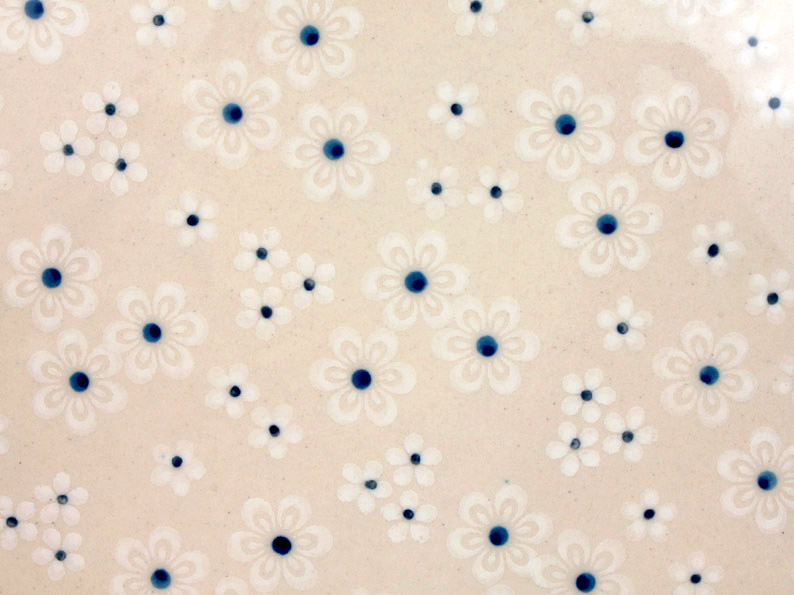 Pie Baking Dish 28 cm (11")   Snow Flowers