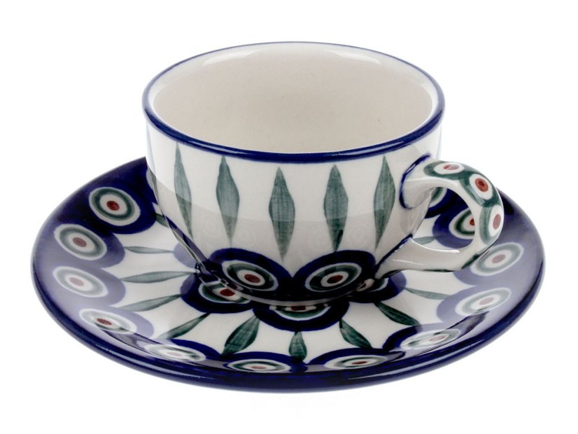 Cup with Saucer 0,1 l (4 oz)   Peacock