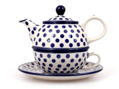 One-cup Teapot 0,6 l+0,25 l   Dots