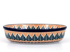 oválek 24 cm Zelené listy