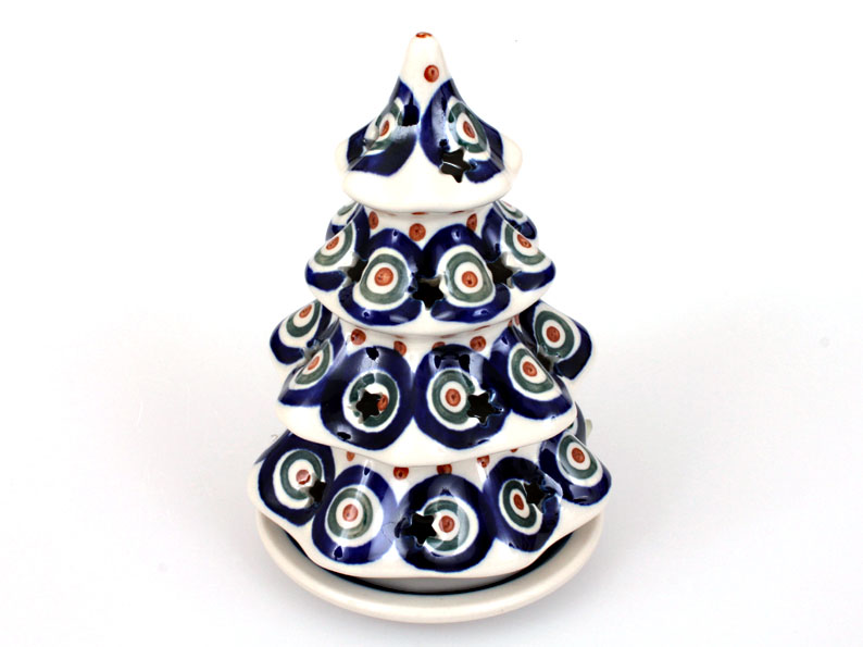 Tree Candle Holder 15 cm (6")   Peacock