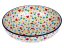 Schüssel niedrig 27 cm   Bunte Herzen UNIKAT