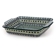 zapékací mísa 28 cm Aztécké slunce zelené