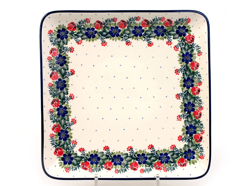 Square Platter 28 cm (11")   Wreath