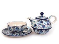 Teekanne & Tasse mit Untertasse 0,6+0,25 l   UNIKAT