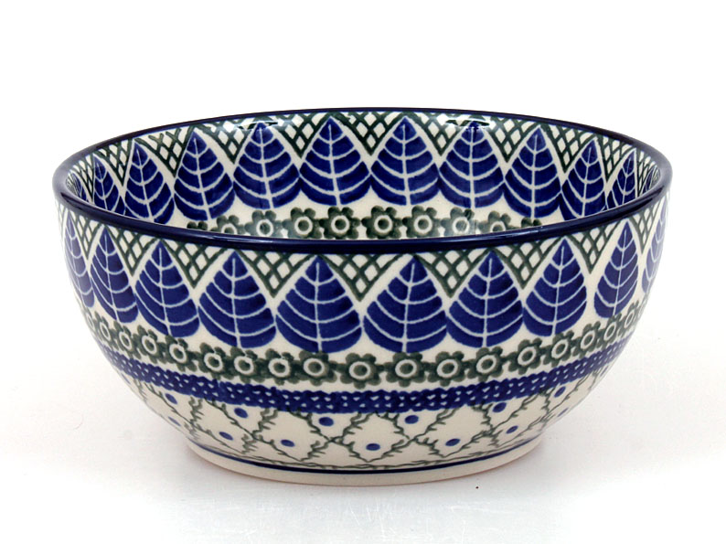 Schüssel 16 cm   Blaue Blätter