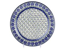 Teller 26,5 cm   Blaue Blätter