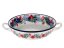 Auflaufform rund mit Henkel 17 cm   Blumenkranz
