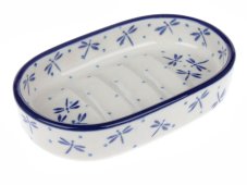 Seifenschale oval 14 cm Libellen