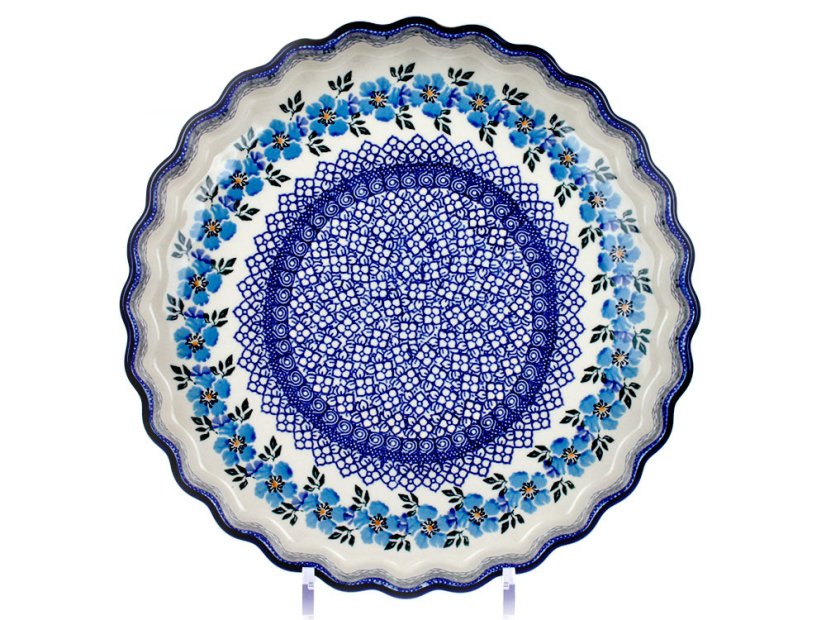 koláčová forma  28,5 cm   Modrá růže