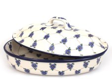 Oval Baking Dish with Lid 36 cm (14")   Lattice