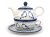 Teekanne & Tasse mit Untertasse 0,6+0,25 l   Meisen im Winter UNIKAT