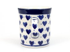 Espressobecher 0,15 l   Blaue Herzchen