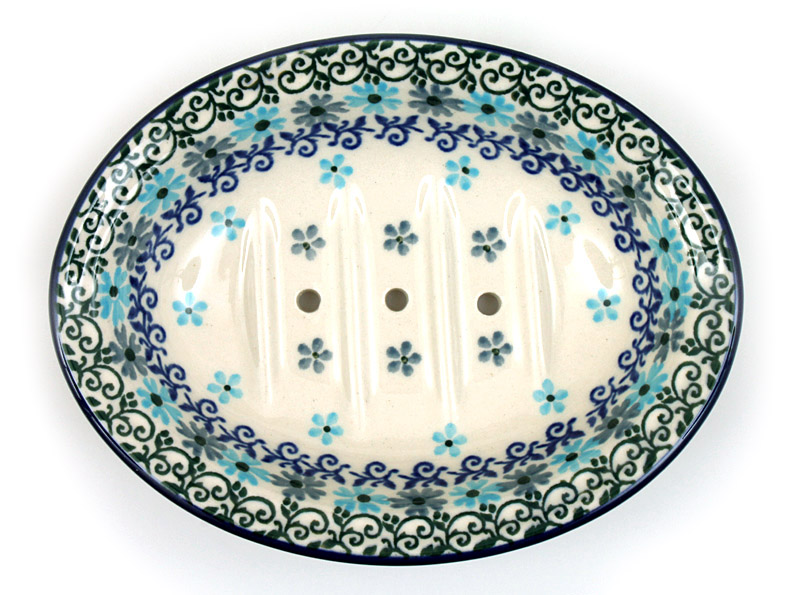 mýdelnička s otvory 14 cm   Tyrkys