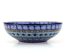 Schüssel niedrig 17 cm   Aztec Sonne blau