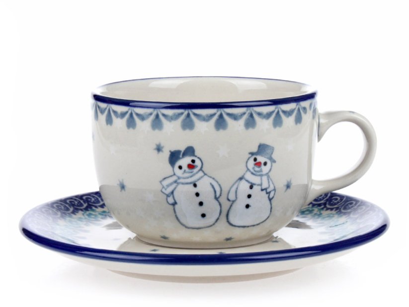 Cup with Saucer 0,2 l (7 oz)  Snowmen