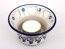 Heart Candle Holder Cloudy