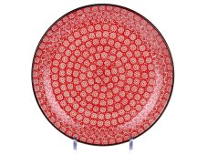 Shallow Plate 25 cm (10")   Red Lace