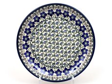 Shallow Plate 25 cm (10") Flax Flower