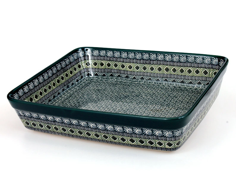 Auflaufform rechteckig 31 cm   Aztec Sonne grüne