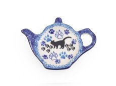 "Jug" Teabag Plate Black Cat