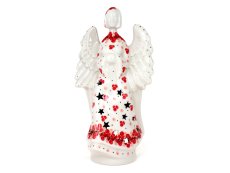Candle Holder Angel  22 cm (9")   Cranberries