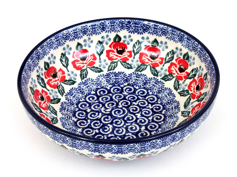 Low Bowl  17 cm (7")   Poppies