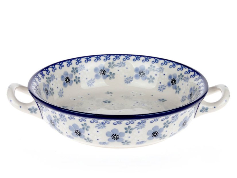 Auflaufform rund mit Henkel 17 cm   Winter