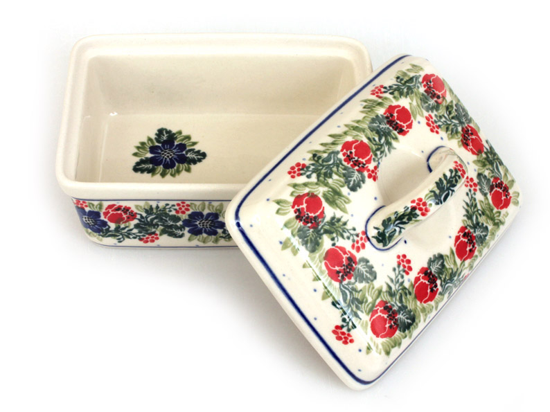 Butterdose Kastenform   Blumenkranz