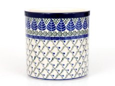 dóza 15 cm Modré listy