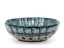 Corrugated Bowl 12 cm (5") Aztec Sun green