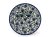 Teabag Plate 10 cm (4")   Lobelia