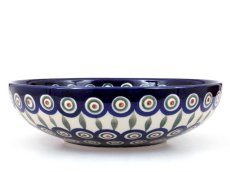 Low Bowl 22 cm (9") Peacock