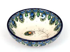 Low Bowl 13 cm (5")  Peacock Feather