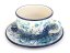 Cup with Saucer 0,2 l (7 oz)   Blue Summer UNIKAT