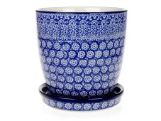 Blumentopf mit Untertasse Spitze