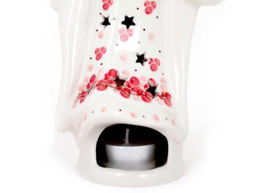 Candle Holder Angel  22 cm (9")   Cranberries