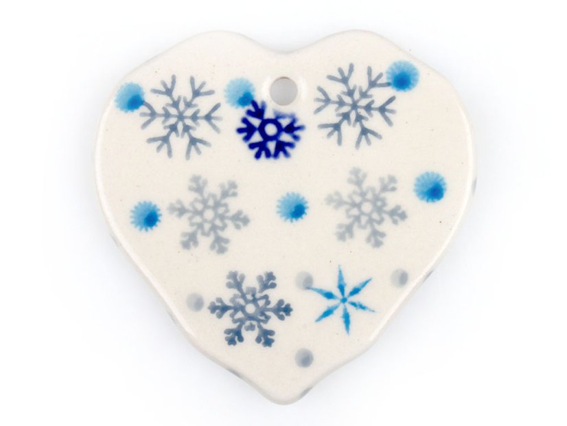 Heart Ornament   Snow