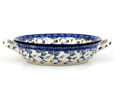Auflaufform rund mit Henkel 25 cm Garland