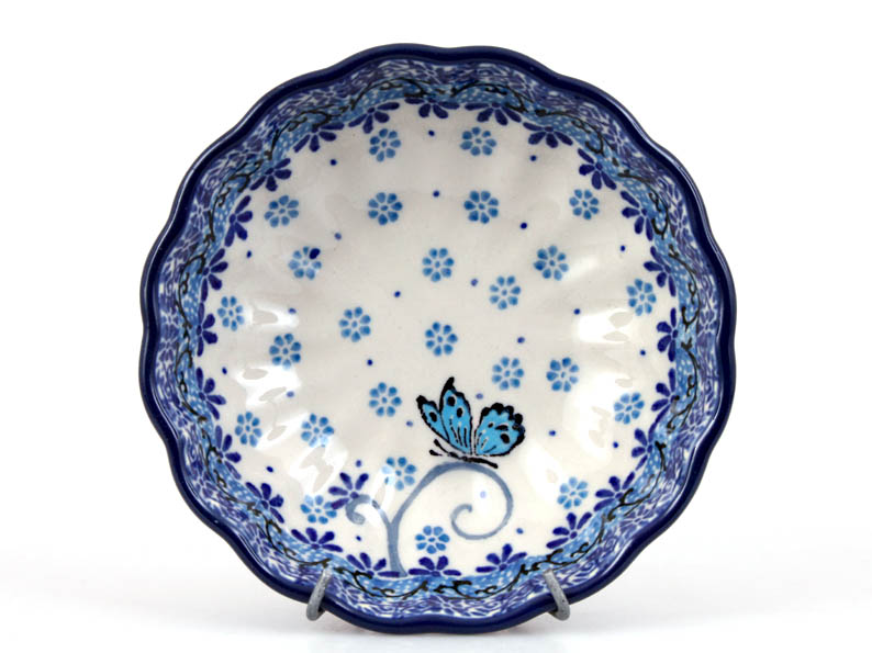 Corrugated Bowl 12 cm (5")   Butterfly on Straw