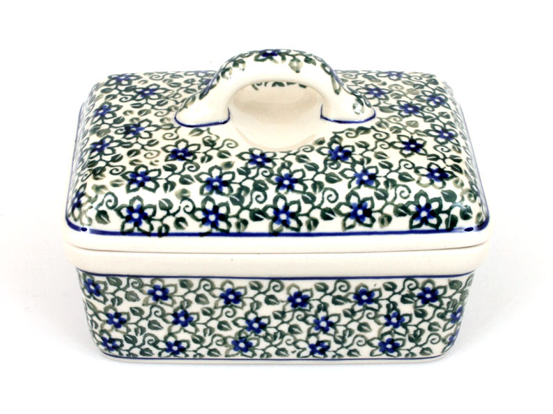 Square Butter Dish   Lobelia