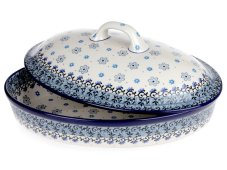 Oval Baking Dish with Lid 31 cm (12") Cloudy