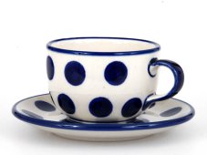 Tasse mit Untertasse 0,2 l   Grosse Punkte