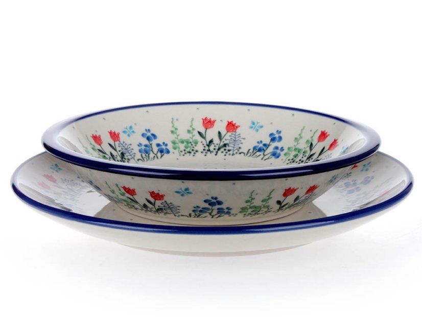 Shallow Plate 25 cm (10")   Spring Flowers