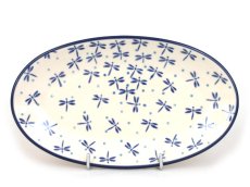 Oval Plate 22 cm (8")   Damselfly