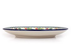 Shallow Plate 25 cm (10") Apple Blossoms UNIKAT