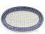 Oval Platter 45 cm (18")   Blue Leaves