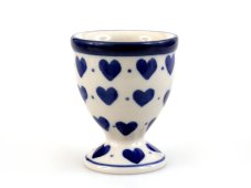 Eierbecher   Blaue Herzchen