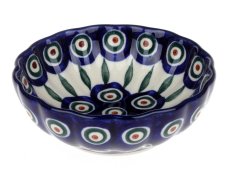 Corrugated Bowl 12 cm (5") Peacock