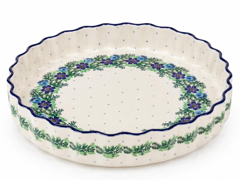 Pie Baking Dish 29 cm (11")   Blue Wreath